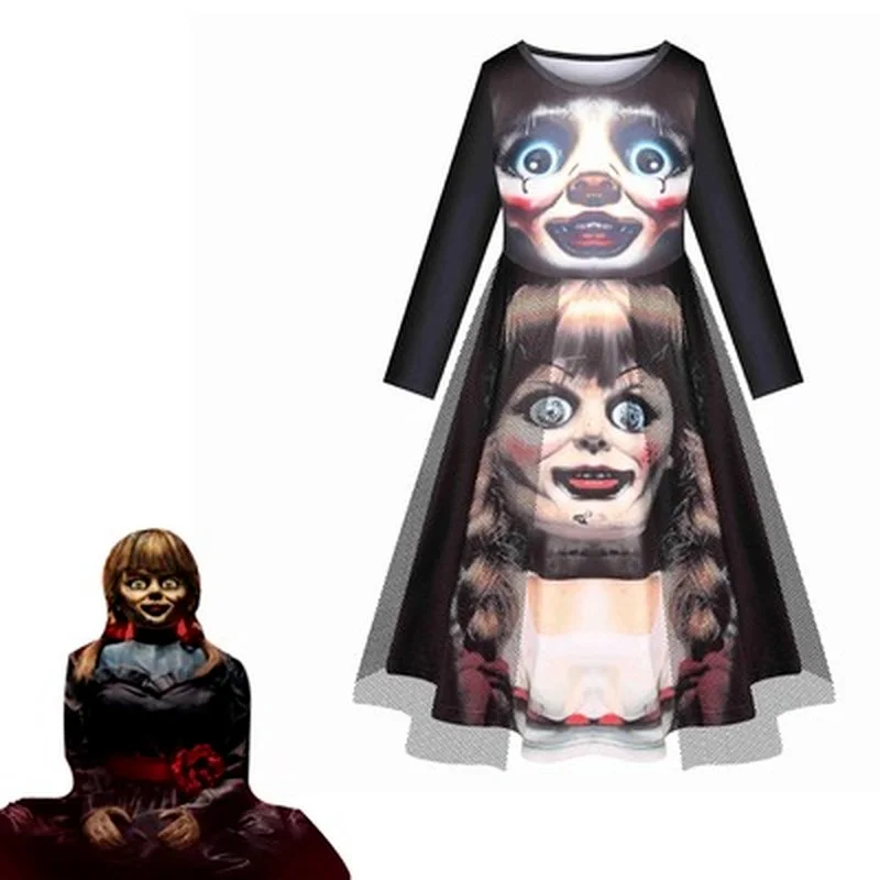 Костюм на Хэллоуин костюм невесты с призраками страшвечерние вечернее газовое