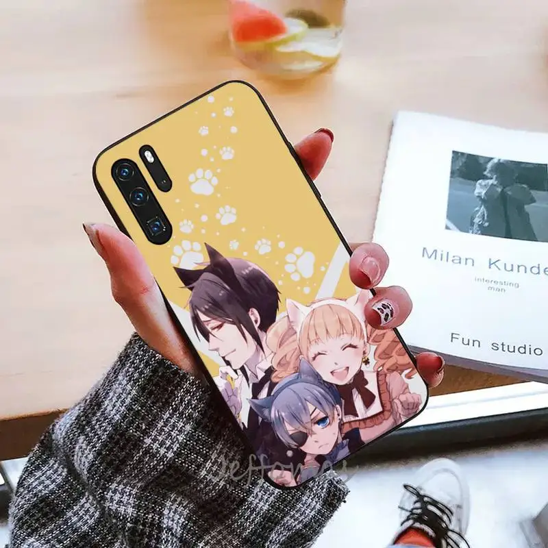 

Black Butler Anime Phone Cases For Huawei P9 P10 P20 P30 Pro Lite smart Mate 10 Lite 20 Y5 Y6 Y7 2018 2019