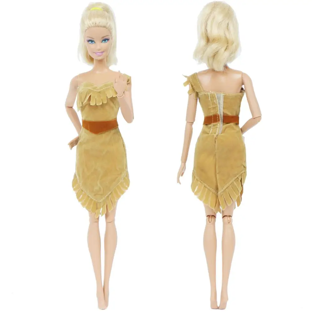 Платье для косплея Pocahontas мини платье на одно плечо с героями мультфильмов