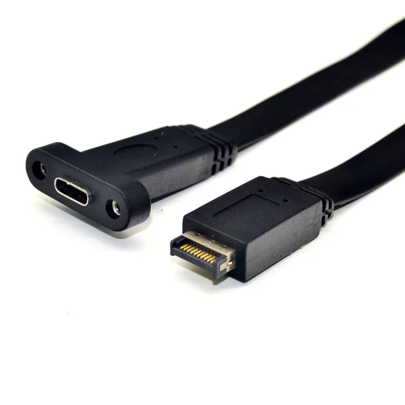 USB 3 1 Разъем передней панели для C типа удлинитель с винт крепления