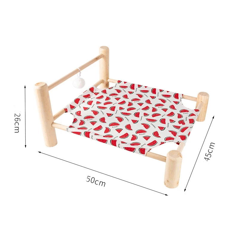 Домашний Деревянный гамак для кошек Съемный и моющийся деревянный каркас