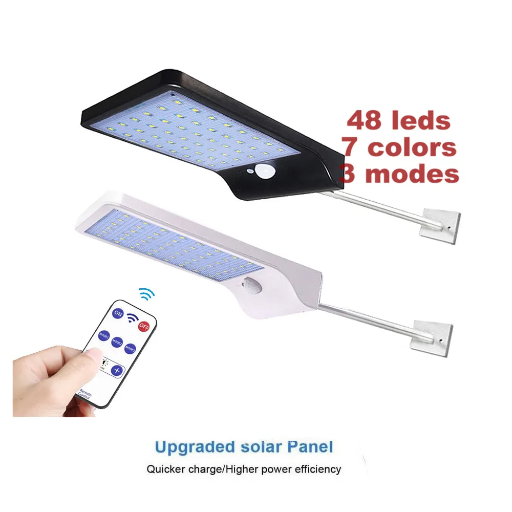 450 люменов 48 Светодиодный светильник на солнечной батарее с тремя режимами