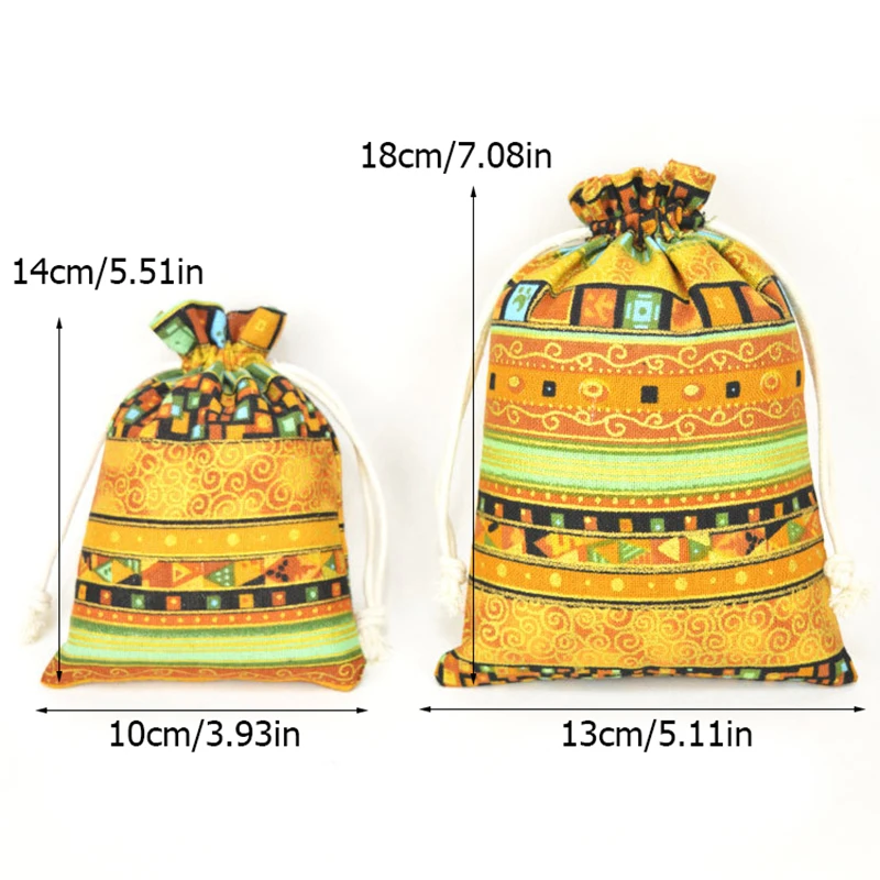 

Retro Storage Sachet Bag Drawstring Bag Dragon Boat Festival Ethnic Sachet Bag 1pc Moss Lavender Mosquito Repellent Bag