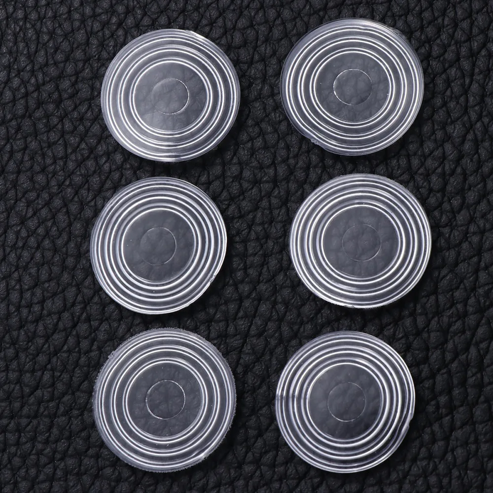 

18 Pcs Furniture Bumpers Round Shape Glass Table Pads Transparent Rubber Mat Non-slip Soft Grip Pads for Wall and Wooden
