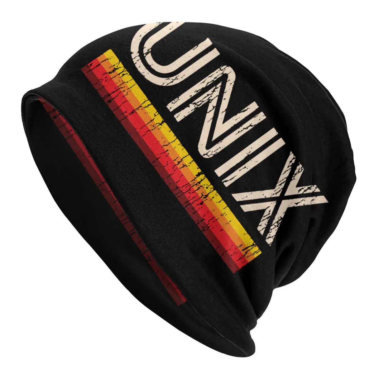 

UNIX Linux Penguin Bonnet Hats Vintage Street Systerm Skullies Beanies Hat for Men Women Knit Hat Warm Dual-use Unisex Cap