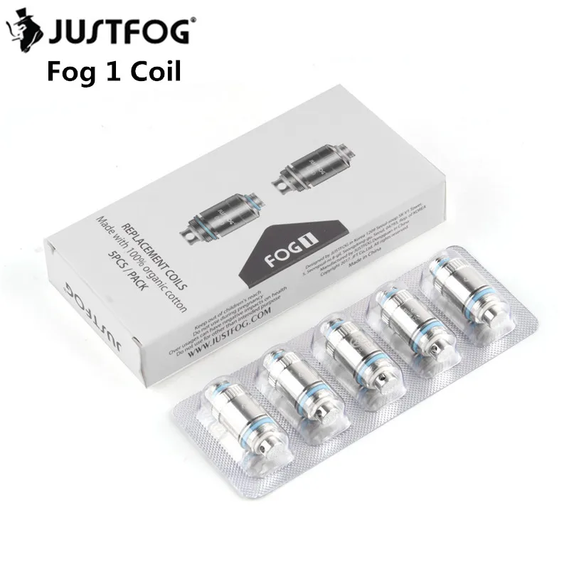 50 шт./лот Justfog Fog 1 головка катушки 0.5ohm 0.8ohm Cigarro Eletronico Vaporizador Сменная электронная