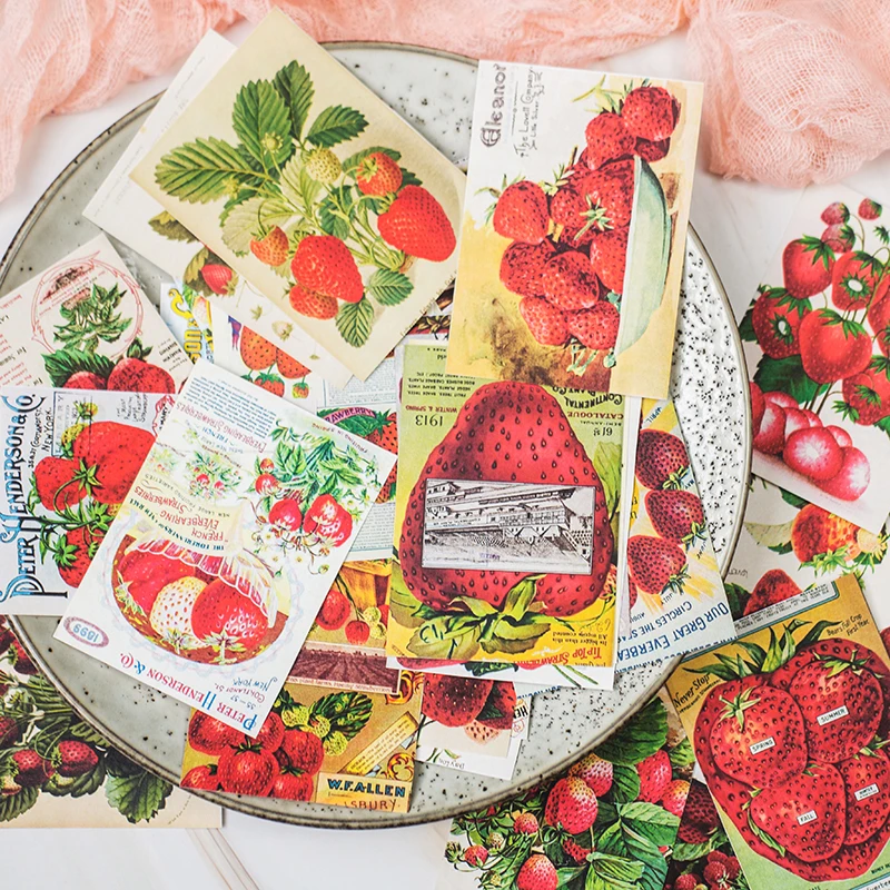 40 шт. декоративные наклейки в виде клубники | Дом и сад
