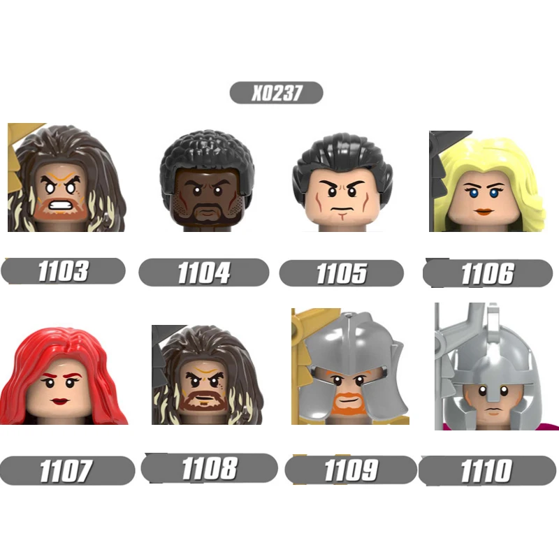 

2021 Movie Series Hero Characters Action Figure Model Building Blocks Figures Head Brick DIY Educational Toys For Children Gift