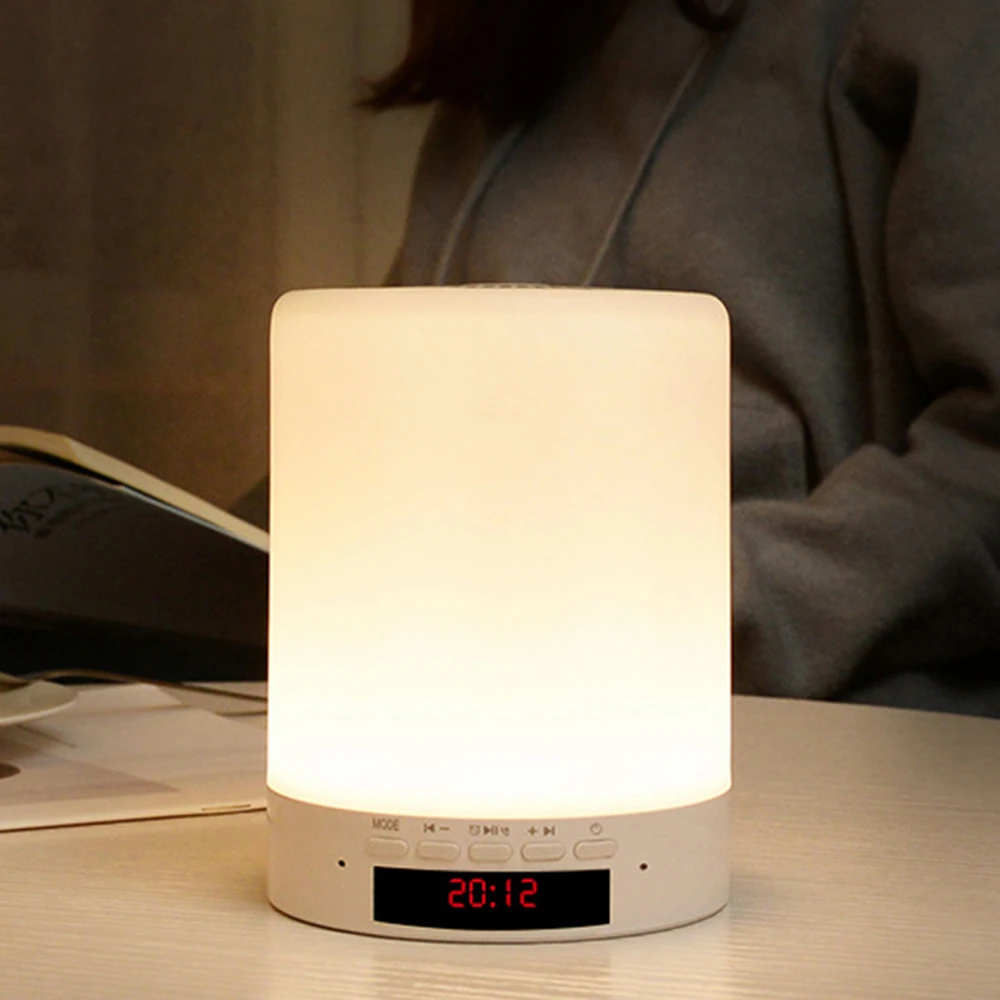 Настольная лампа Bluetooth-динамик светодиодный ная подсветка поддержка TF-карты