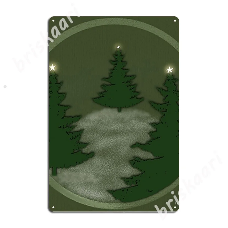 Рождество ночью металлические знаки классический паб Фотообои