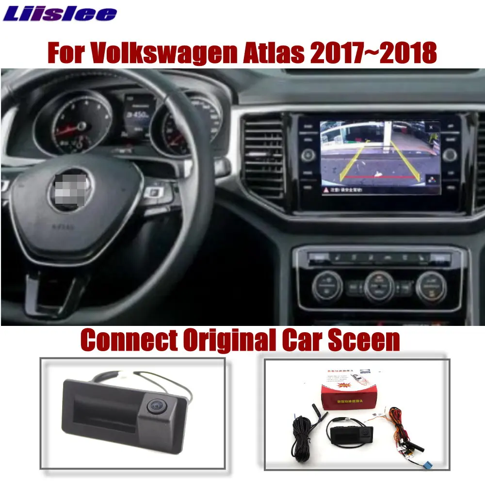 Автомобильная парковочная камера заднего вида для Volkswagen VW Teramont Atlas 2017 2020
