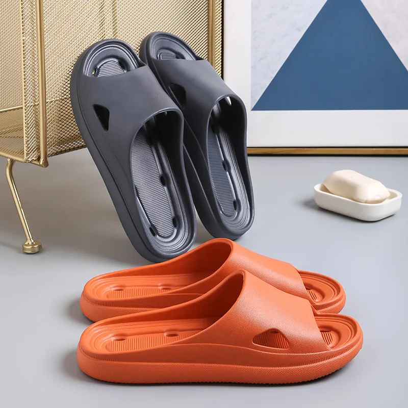 

2021 New EVA Slippers for Men and Women Indoor Home Non-slip Odorless, Bathroom Leaky Slippers Couples Slippers Shoes for Men