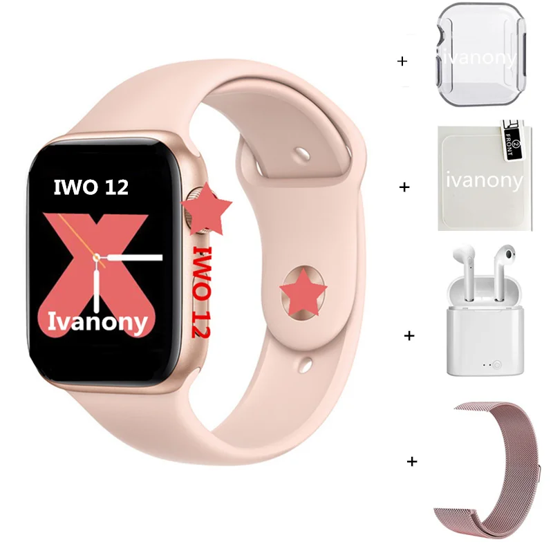 Часы SmartWatch IWO 12 Series 5 IWO12 Pro умные часы 1:1 44 мм часы 5 W55M W55 ЭКГ монитор сердечного ритма Поддержка Siri Управление часы