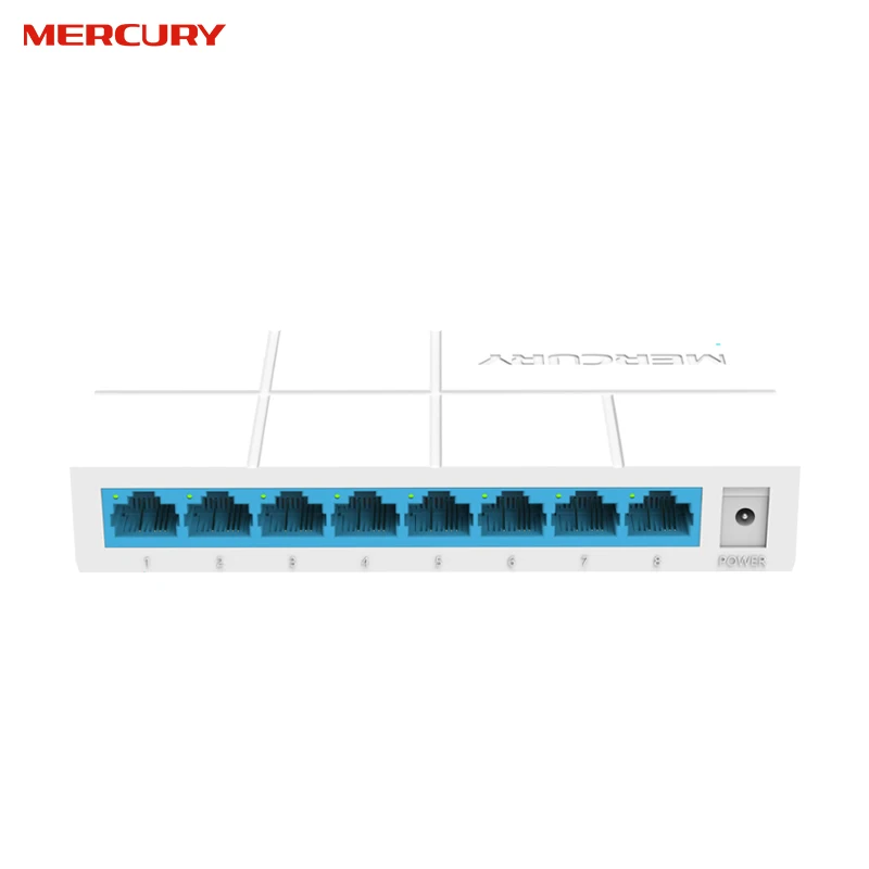 MERCURY S108M 8 Port Настольный Ethernet коммутатор 10/100 Мбит/с автоматическое согласование