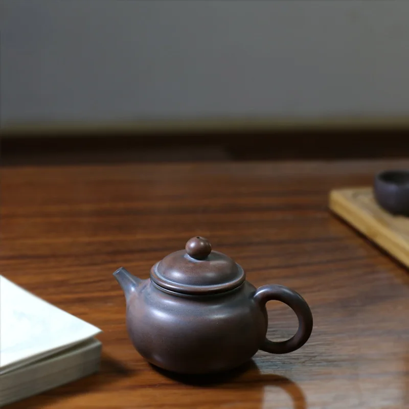 

BOERNA Nixing Pottery teaset Rongtian teapot 220ml handmade Dahong pao teaware kettle ceramics Chinese pottery teteras para te