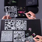 Balleenshining 5 шт. инструмент для рисования детские игрушки трафареты шаблоны DIY Скрапбукинг раскраски для дневника альбома детские развивающие игрушки