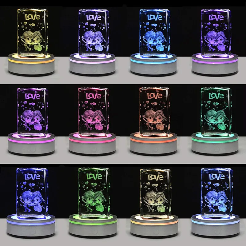 Основа для ЖК-дисплея с сенсорным выключателем цветная круглая подставка 3D