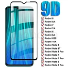 Закаленное стекло 9D для Xiaomi Redmi Note 8T 8 7 6 Pro, защитная пленка для экрана Redmi 8, 8A, 7, 7A, 6, 6A, K20, K30, 10X Pro, защитное стекло
