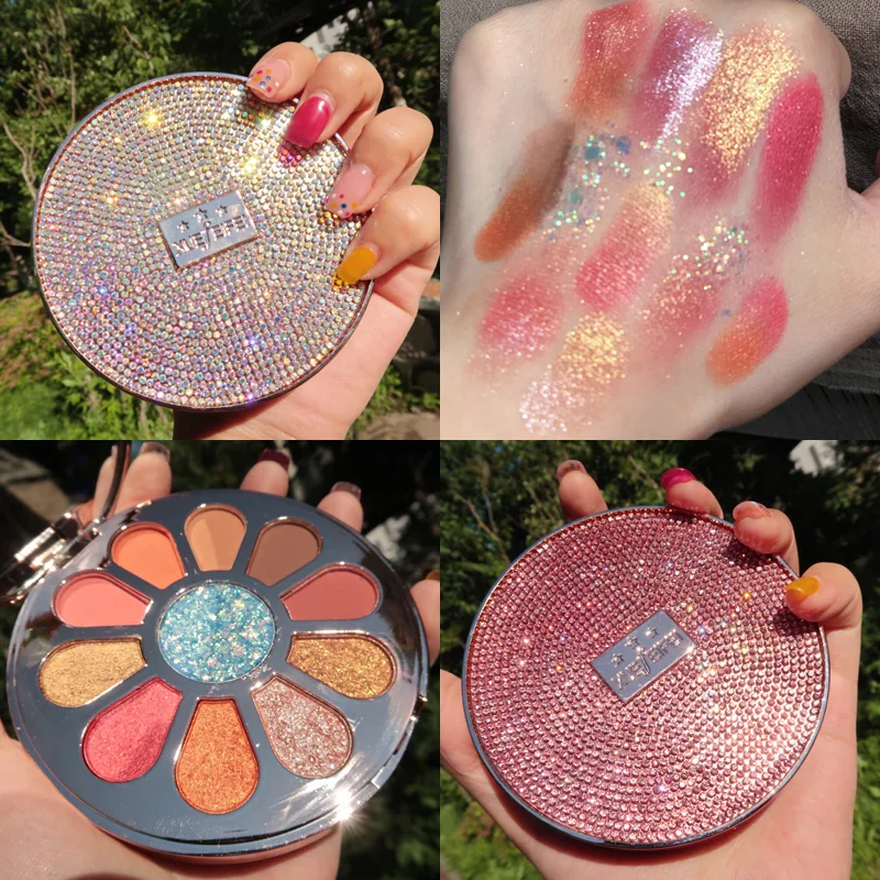 

PigmentedShimmer Eyeshadow Palette paleta Sombra Makeup Shiny Palette Glitter Matte 11 Color Eyeshadow Pallete Metallic Cosmetic