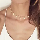 Ожерелье HebeDeer с кисточками, модный чокер для девушек, женское ожерелье желтого золота, модные ожерелья, ювелирные изделия для влюбленных, колье