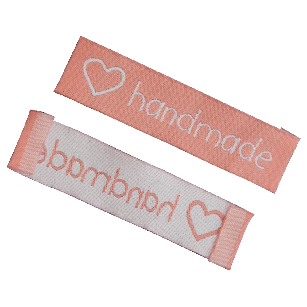 Ярлыки ручной работы трех цветов для одежды ярлыки из ткани с сердечками шляпы и