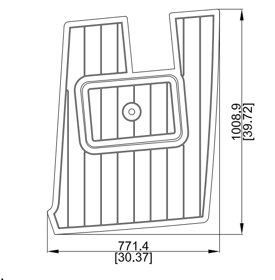 

2011 Jeanneau Cap Camarat 8.5 WA Boat Pad EVA Teak Decking 1/4" 6mm