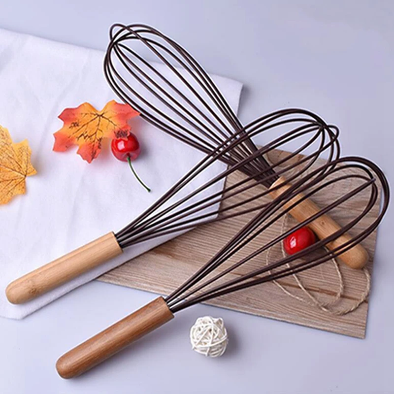 Деревянная ручка для взбивания яиц ручной кухонный гаджет приготовления пищи