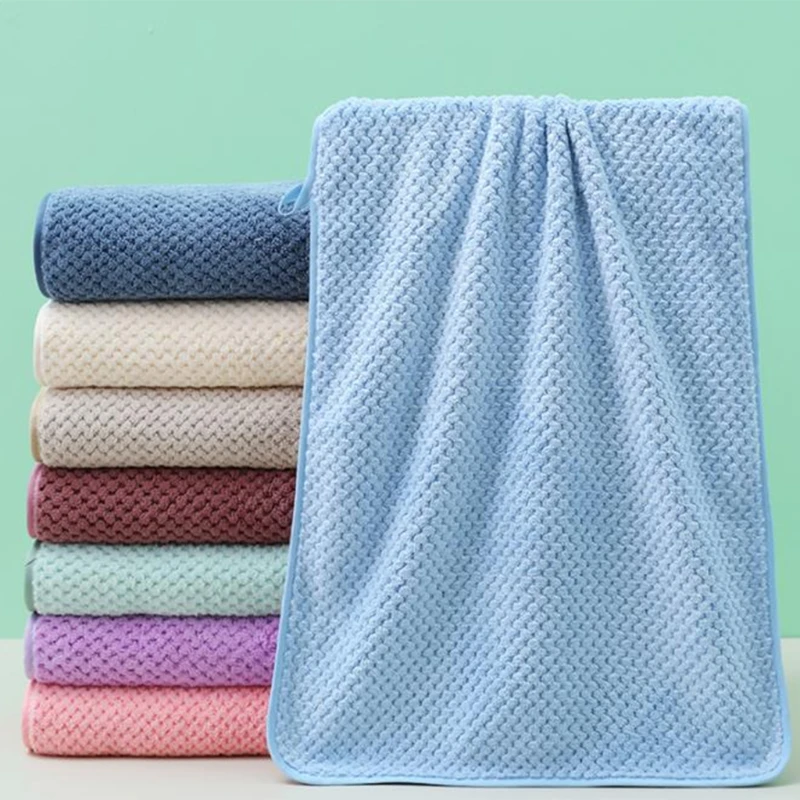 

35x75cm Coral Fleece Bear Towel Absorbent Face Hand Towel Bath Towel Wedding Business Holiday Gifts