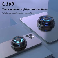 c100 portable aluminum abs magnetic semiconductor mobile phone cooler game cooling fan radiator for iphone android phone tablet
