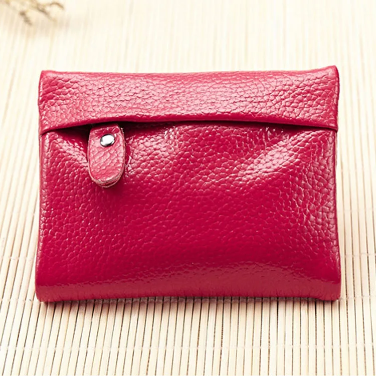 2020 Новый Модный женский короткий маленький мини кошелек из натуральной коровьей