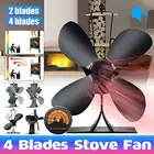 24 лезвий вентилятор для камина вентилятор для печи, работающий от тепловой энергии деревянная горелка тихий дом вентилятор для камина эффективное распределение тепла