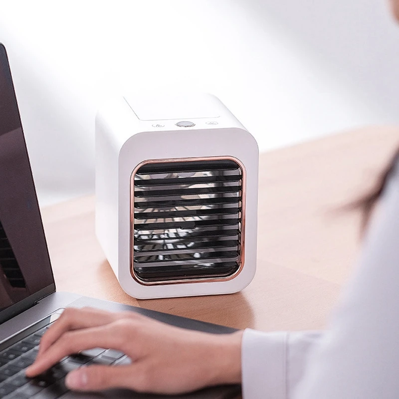 Air Cooler Quiet Three-Stage Wind Speed Adjustable Humidification Spray Cooling Fan For Desktop Or Room | Бытовая техника