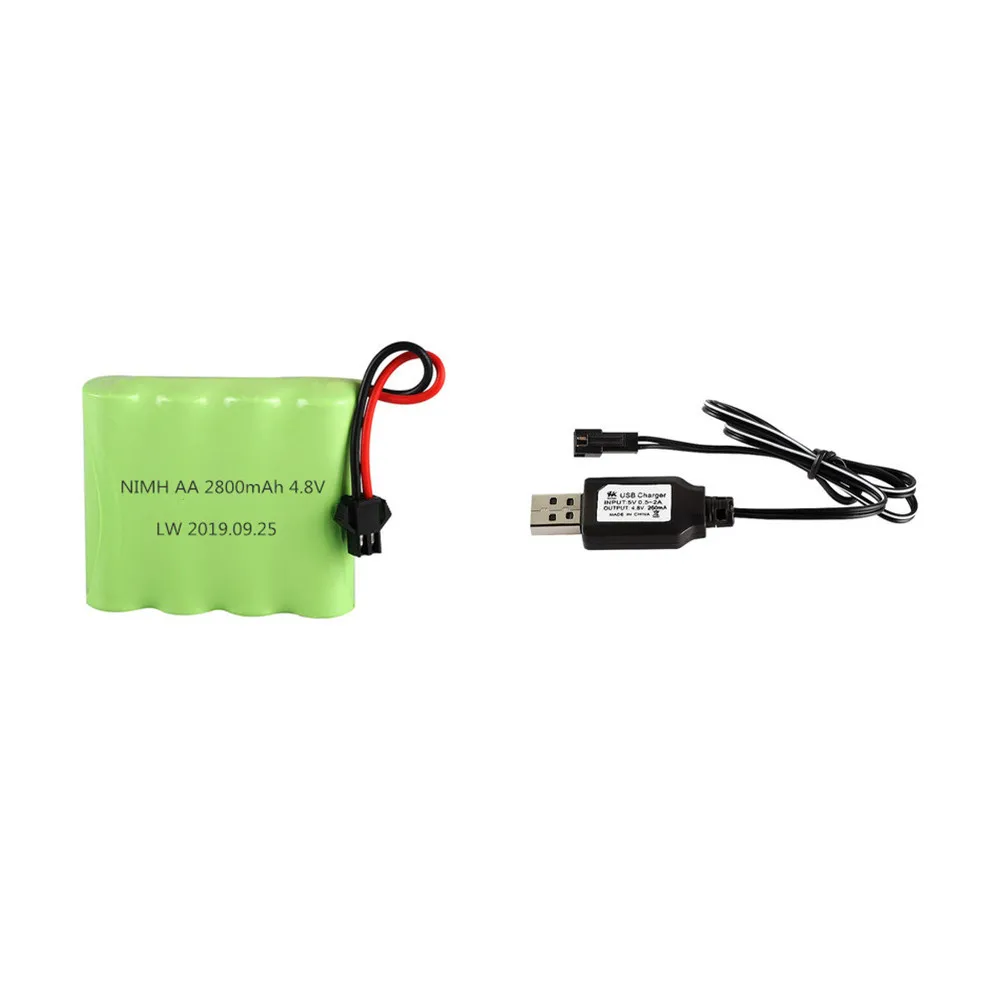 4 8 В 2800 мАч Ni-MH батарея + USB зарядное устройство для Rc игрушки автомобили лодки