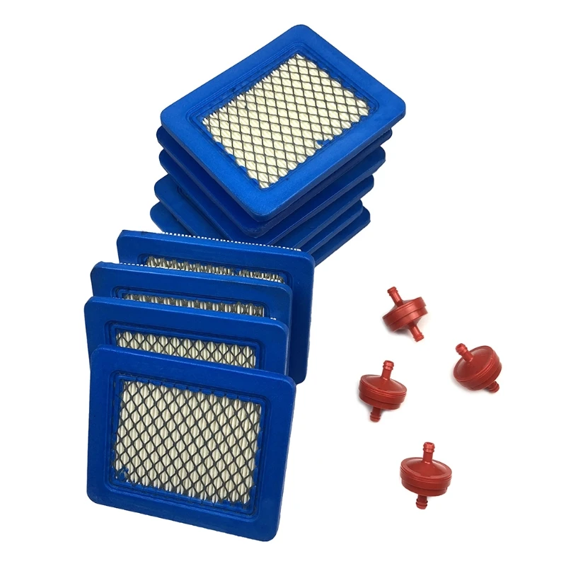 

10pcs Air Filter Carburetor Repair Rebuild Gasket Air Fuel Filter Air Cleaning Tools in Lawn Mowers for Weeding