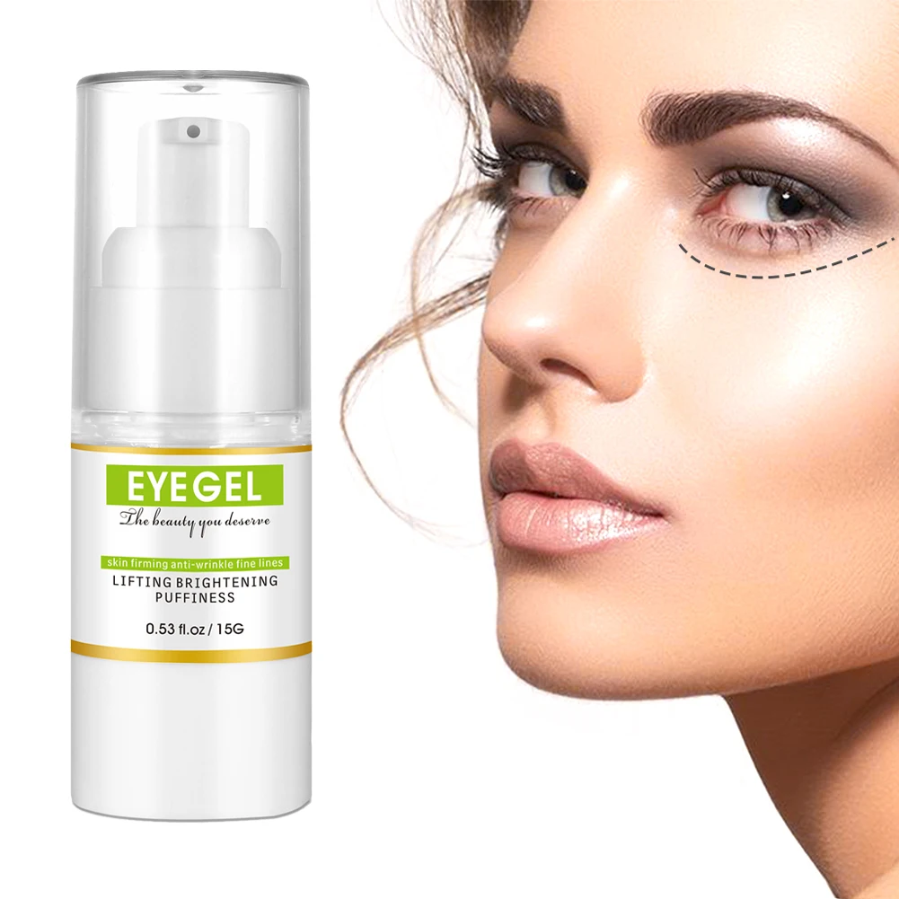 

Eye Gel Hyaluronic Acid Anti-Aging Repiaring Gel for Under and Around Eyes for Dark Circles Puffiness, 0.53 oz.