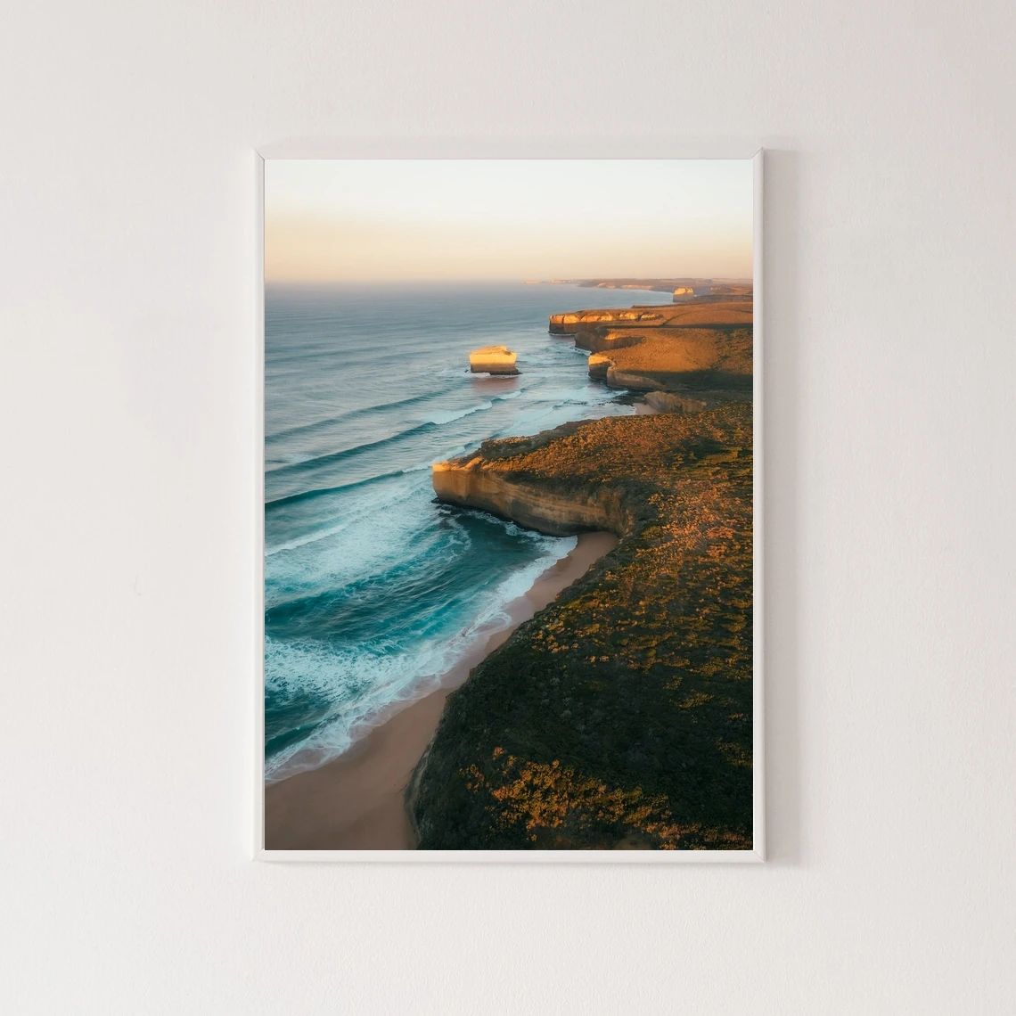 

Great ocean road morning photo print, Australia coastline Ocean Photography,Beach poster Art from Melbourne, Victoria, Australia