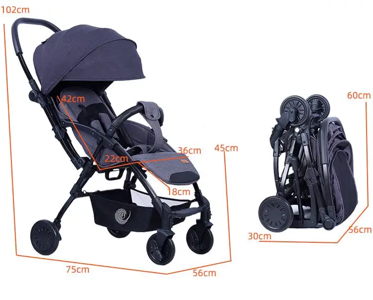 Портативная детская коляска легкая для путешествий от лица до лица|Легкая