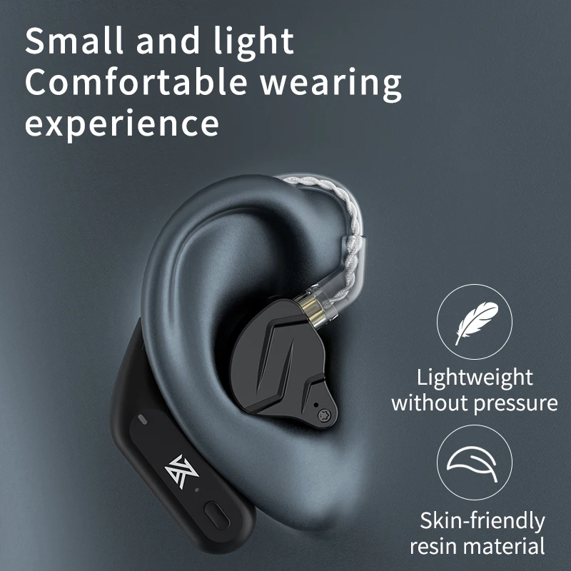 KZ AZ09 HD Bluetooth 5.2 беспроводные наушники с ушным крючком для наушников зарядным