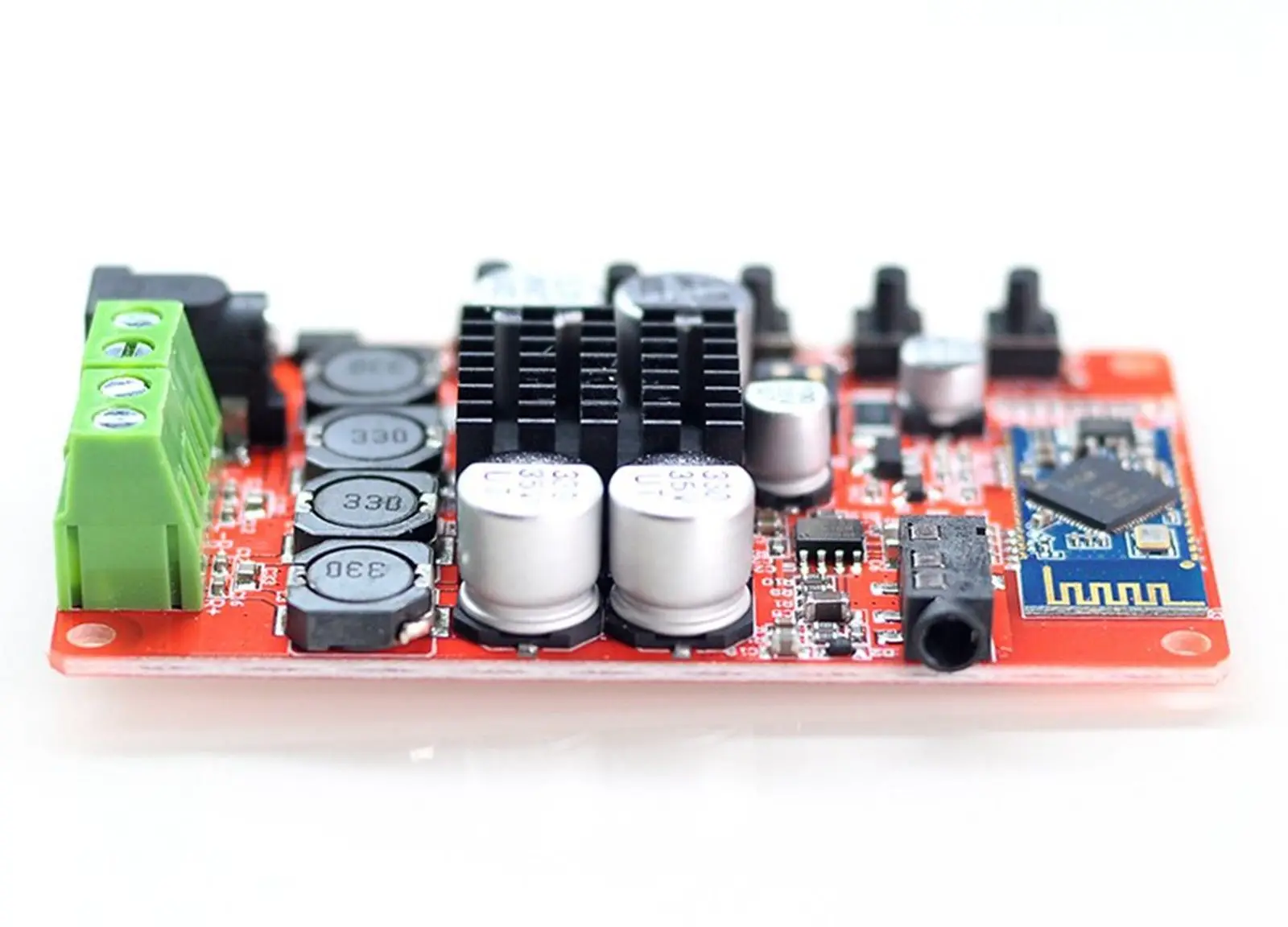 Профессиональный TDA7492 50 Вт* 2 двойной беспроводной Bluetooth 4,0 аудио приема цифровой усилитель мощности доска с акриловой оболочкой
