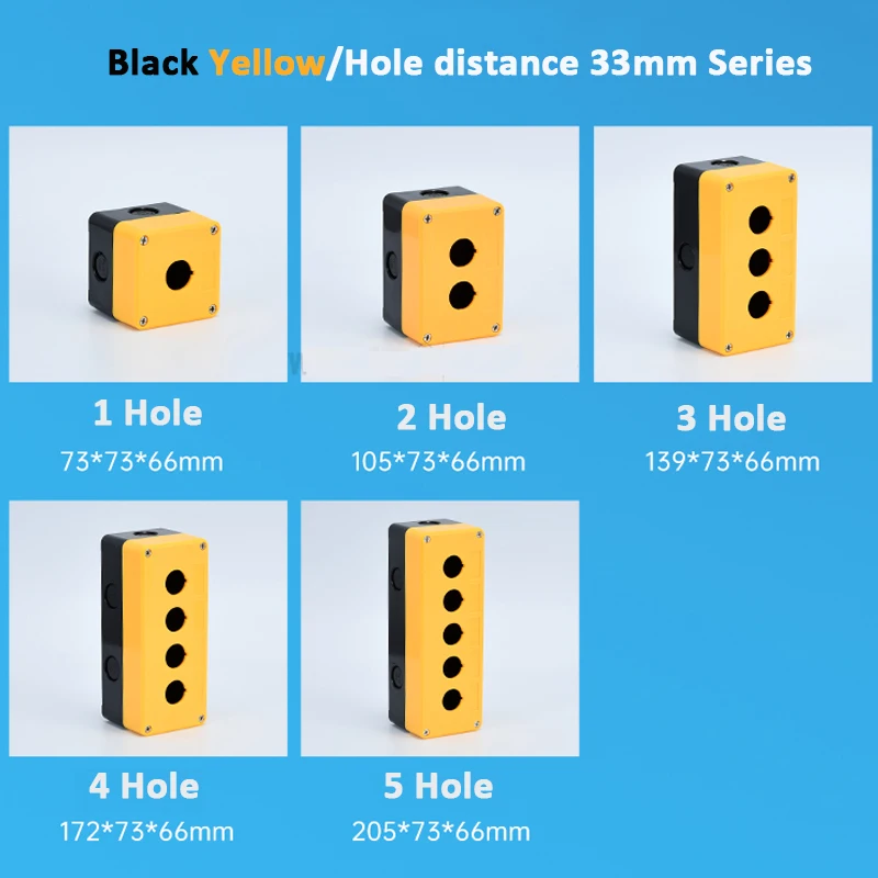 Водонепроницаемый кнопочный переключатель IP67 промышленный с 12345 отверстиями