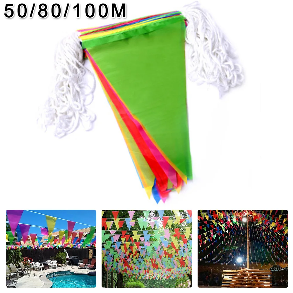 

Decoration String flag Holiday Hanging ornament Party Wedding Reusable