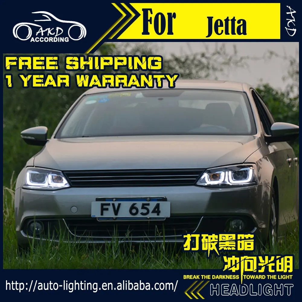 АКД автомобильный Стайлинг головная лампа для VW Jetta светодиодная фара 2011 2015