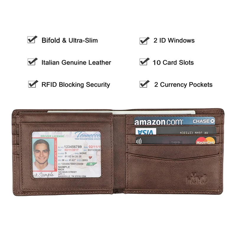 

BISI GORO Fashion Vintage Men Women Short Purse Wallet Credit Card Holder Wallets PU Leather Long Wallet Male Female Purse 2021