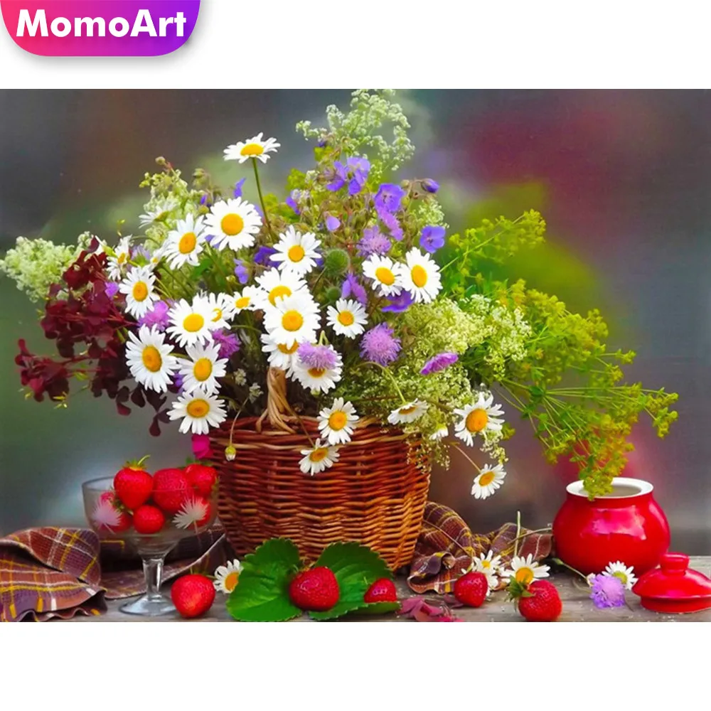 

MomoArt Алмазная Живопись цветы полная площадь Алмазный алмазная мозаика по фото набор для творчества украшения для дома