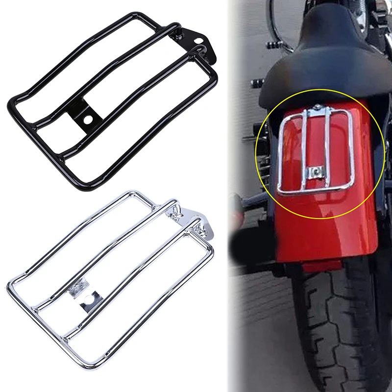 Багажная полка для мотоцикла черный/хром Harley Sportster XL883 1200|Накладки и декоративные