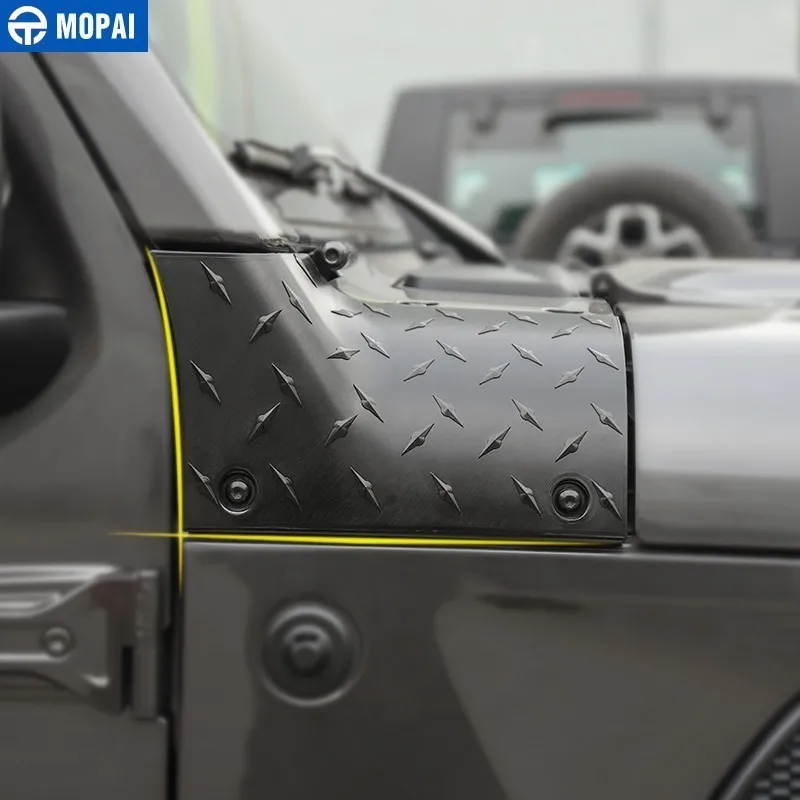 Автомобильные наклейки MOPAI для крышки двигателя Jeep Gladiator JT 2018 + угловая обмотка