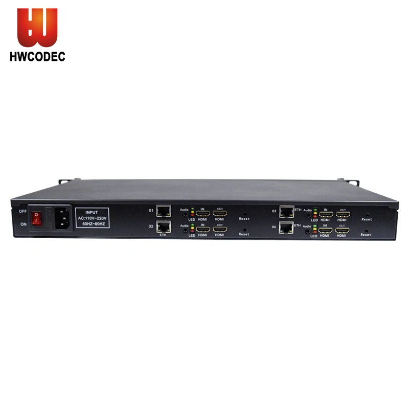 IP кодировщик HWCODEC H5614H H.264 4 канальный HDMI с петлевой поддержкой RTSP RTMP RTMPS HTTP HLS UDP и ODM/