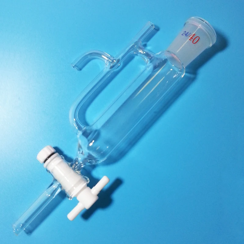 24/40 Lab Medical Glass Essential Oil Water Distillation Bottle Tube Receiver Separator Distiller with PTEF Stopcock | Красота и