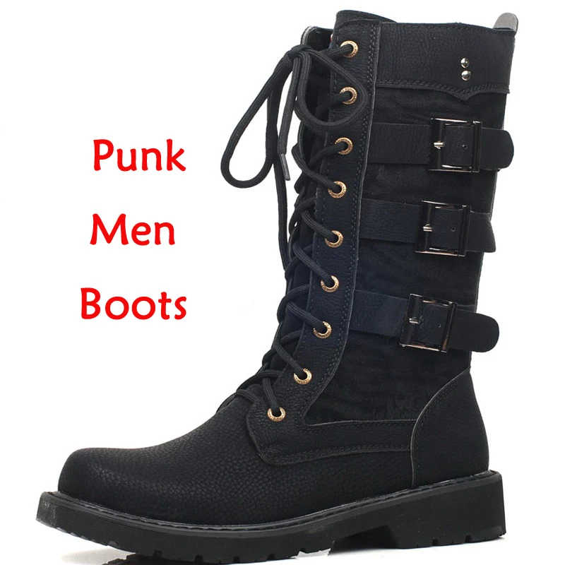 Ботинки рабочие мотоциклетные мужские сапоги дезерты до колена для мотокросса