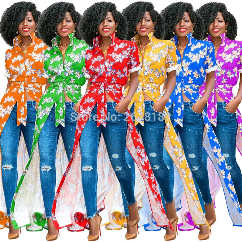 Новинка элегантный стиль 2019 женское платье рубашка чистый принт короткий рукав